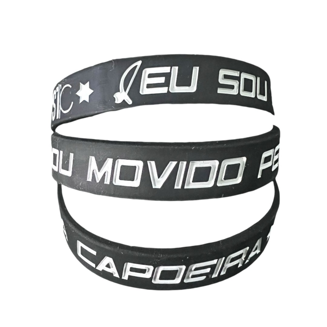 Pulseira STC de Silicone - Movido pela Capoeira 