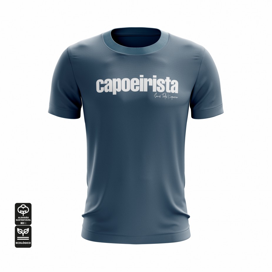 Camiseta Capoeirista - Azul 