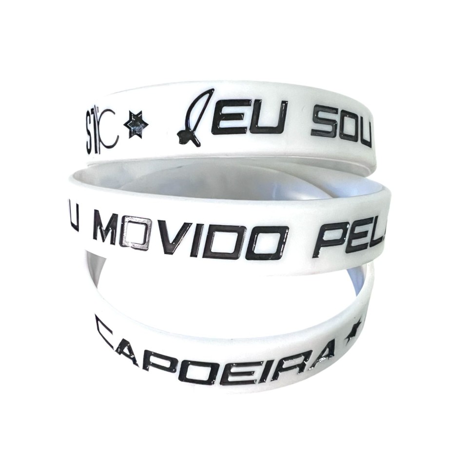 Pulseira STC de Silicone - Movido pela Capoeira 