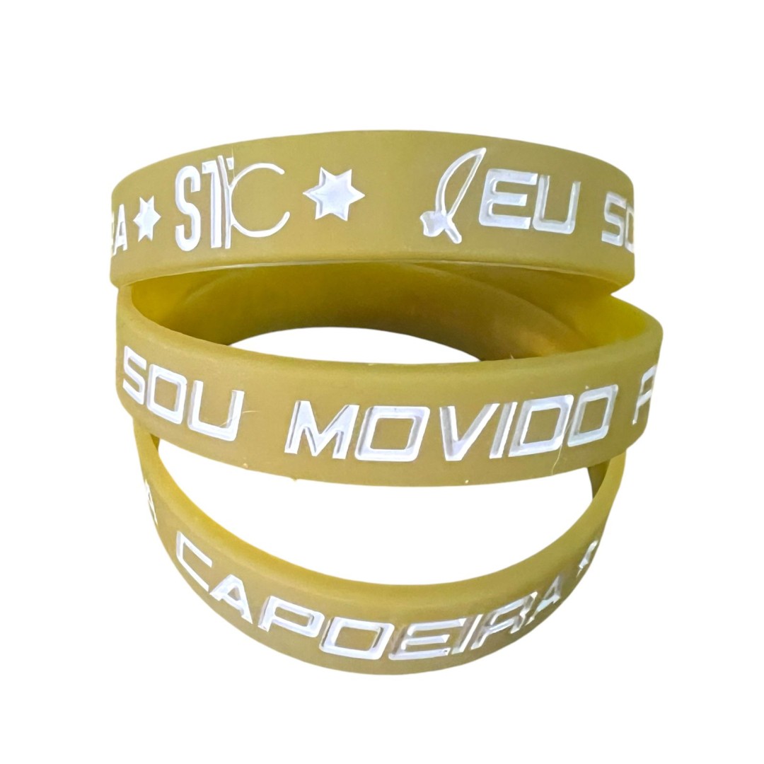 Pulseira STC de Silicone - Movido pela Capoeira 