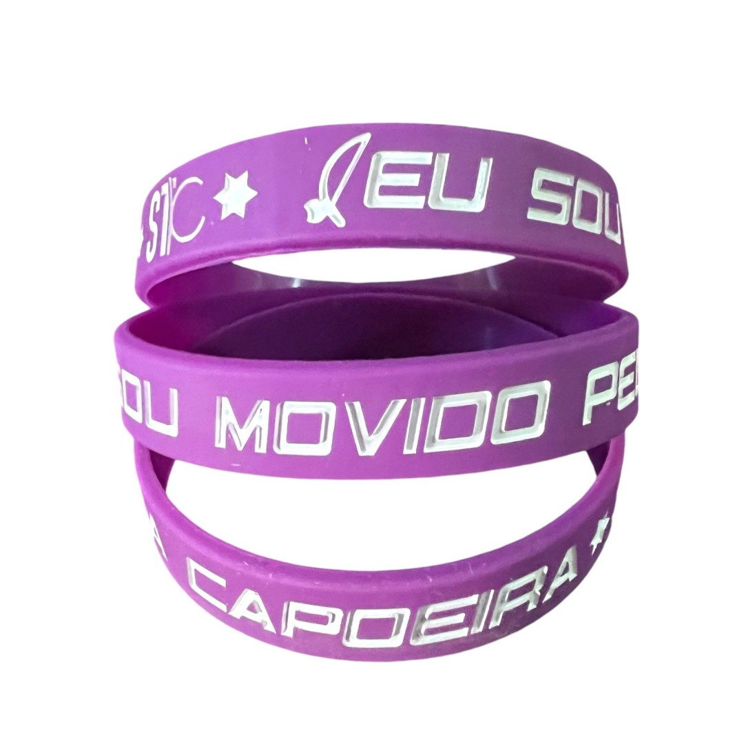 Pulseira STC de Silicone - Movido pela Capoeira 