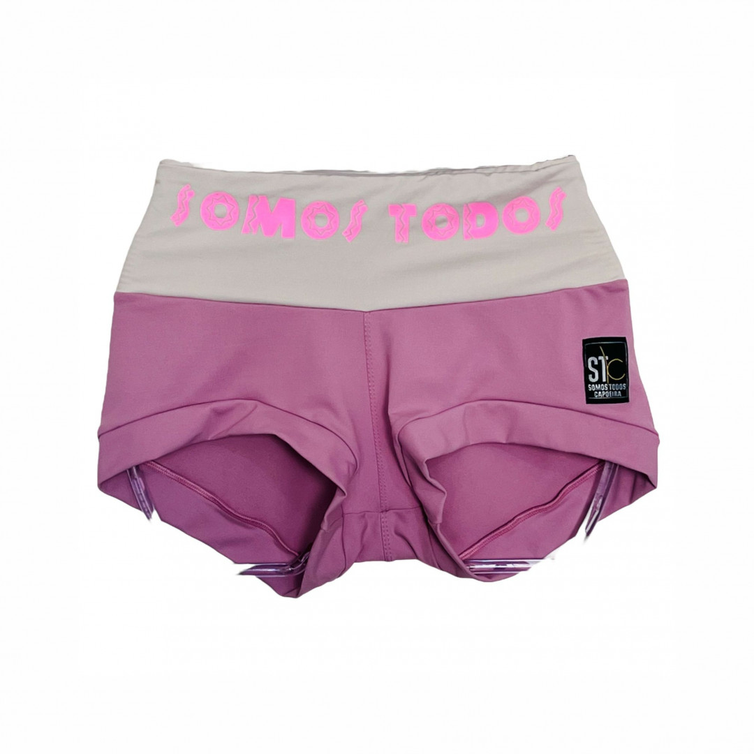 Short Treino Feminino STC - Rosa / Marfim