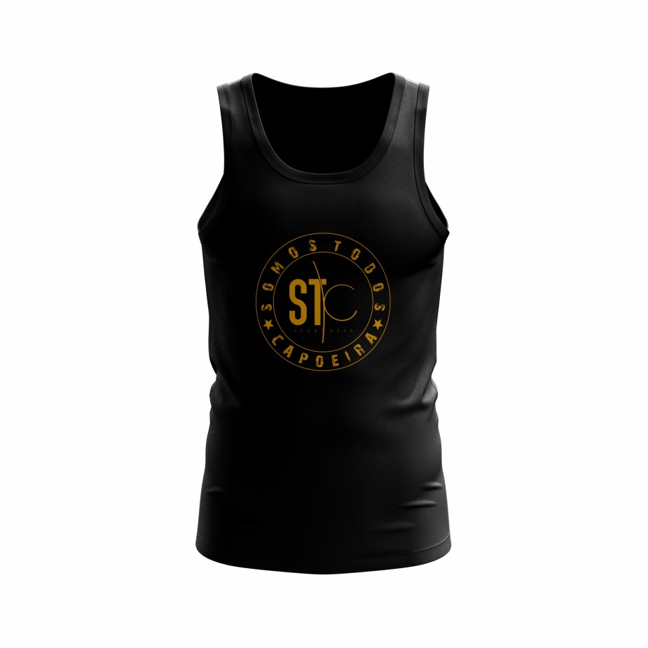 Regata  Masculina - STC - Preto