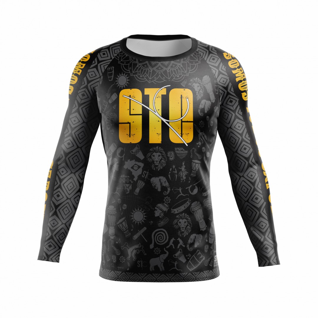 Rashguard STC - Africa Brasil 3.0 Black - Masculino