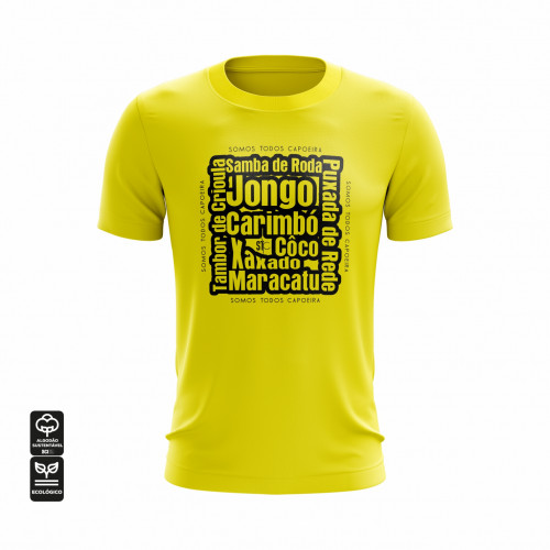 Camiseta STC Cultura Popular - Amarelo