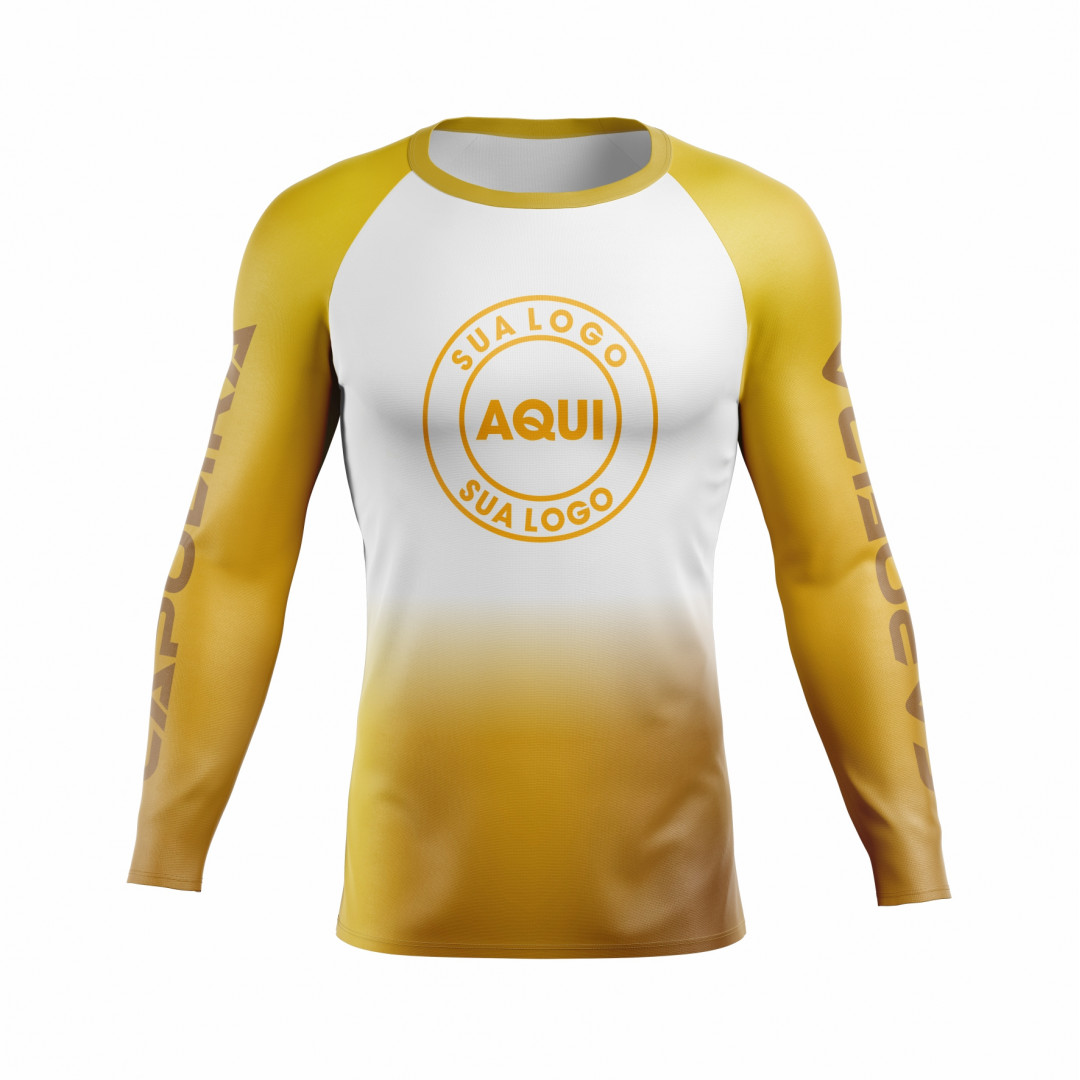 Rashguard Personzalize do seu Jeito - Masculino - Amarela