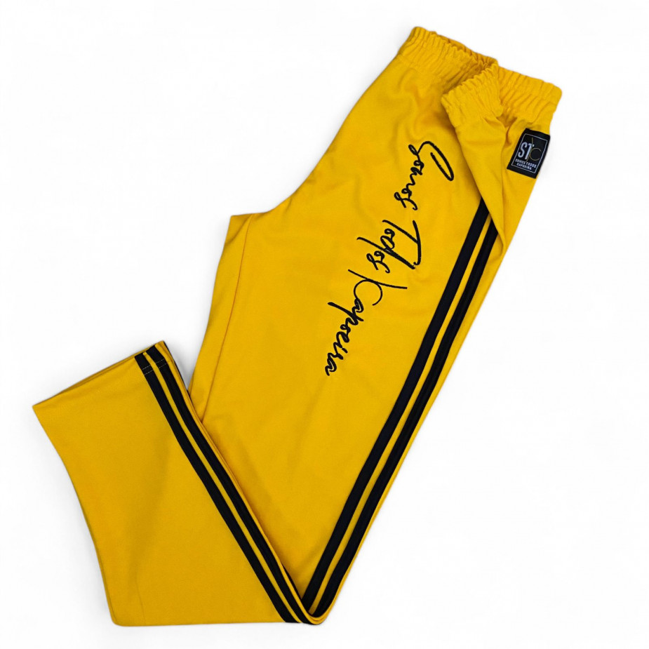 Calça de Treino e Passeio STC - Amarelo Friso Preto