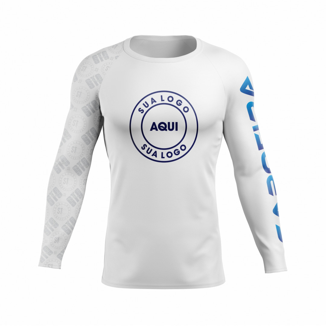 Rashguard Personzalize do seu Jeito - Masculino - Branca